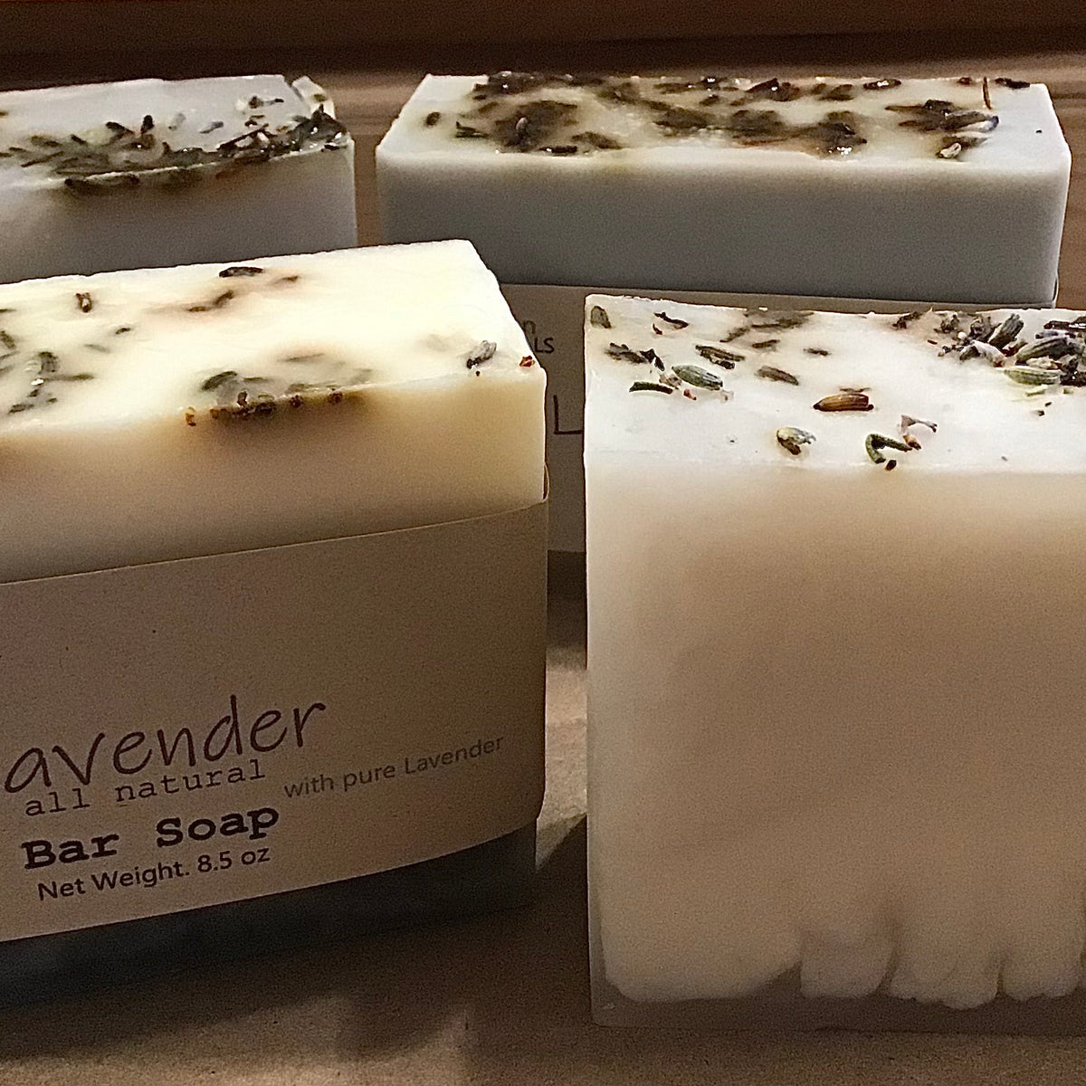 Lavender, Handmade Artisan Bar Soap with Pure Lavender Essential Oil, Surfactant-free, Single Bar