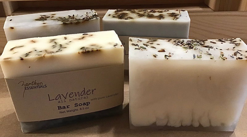 Lavender, Handmade Artisan Bar Soap with Pure Lavender Essential Oil, Surfactant-free, Single Bar