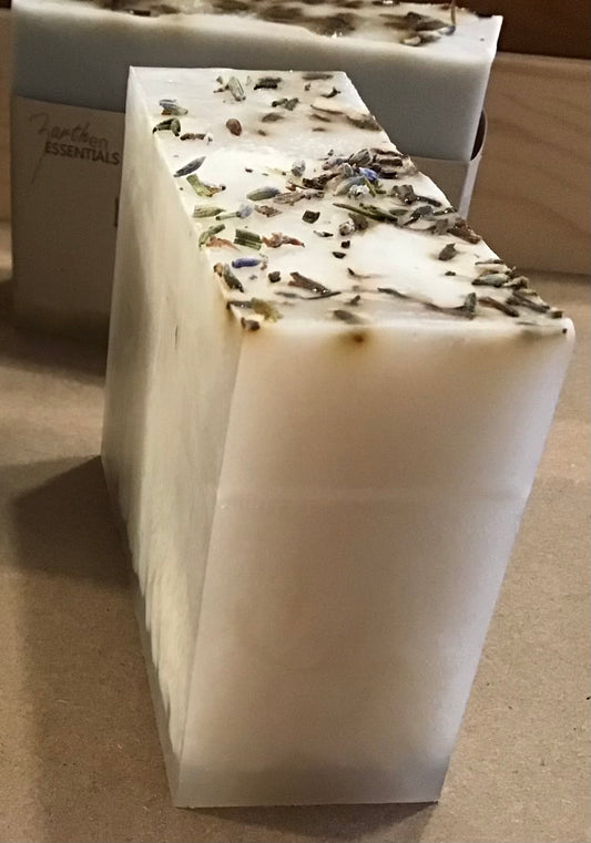 Lavender, Handmade Artisan Bar Soap with Pure Lavender Essential Oil, Surfactant-free, Single Bar