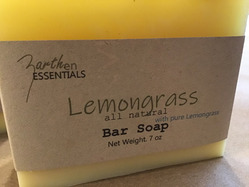 Lemongrass, Handmade Artisan Bar Soap, Surfactant-free, Single Bar