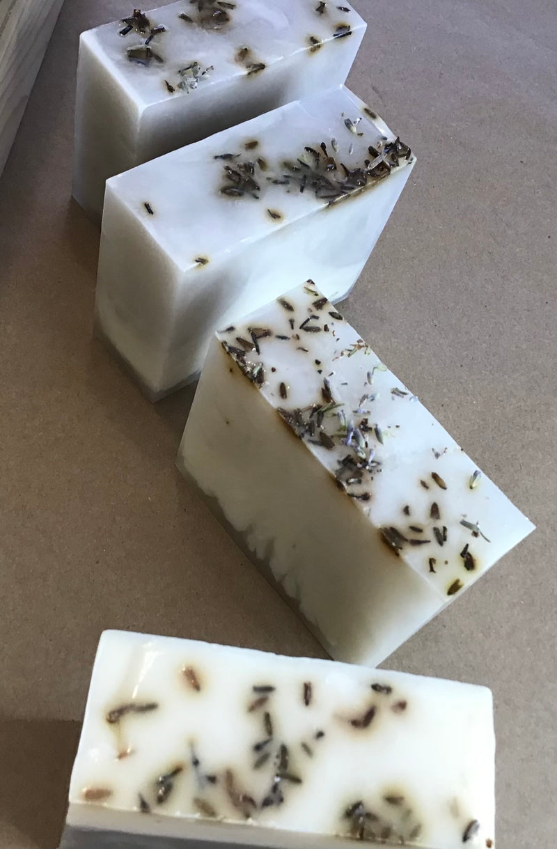 Lavender, Handmade Artisan Bar Soap with Pure Lavender Essential Oil, Surfactant-free, Single Bar