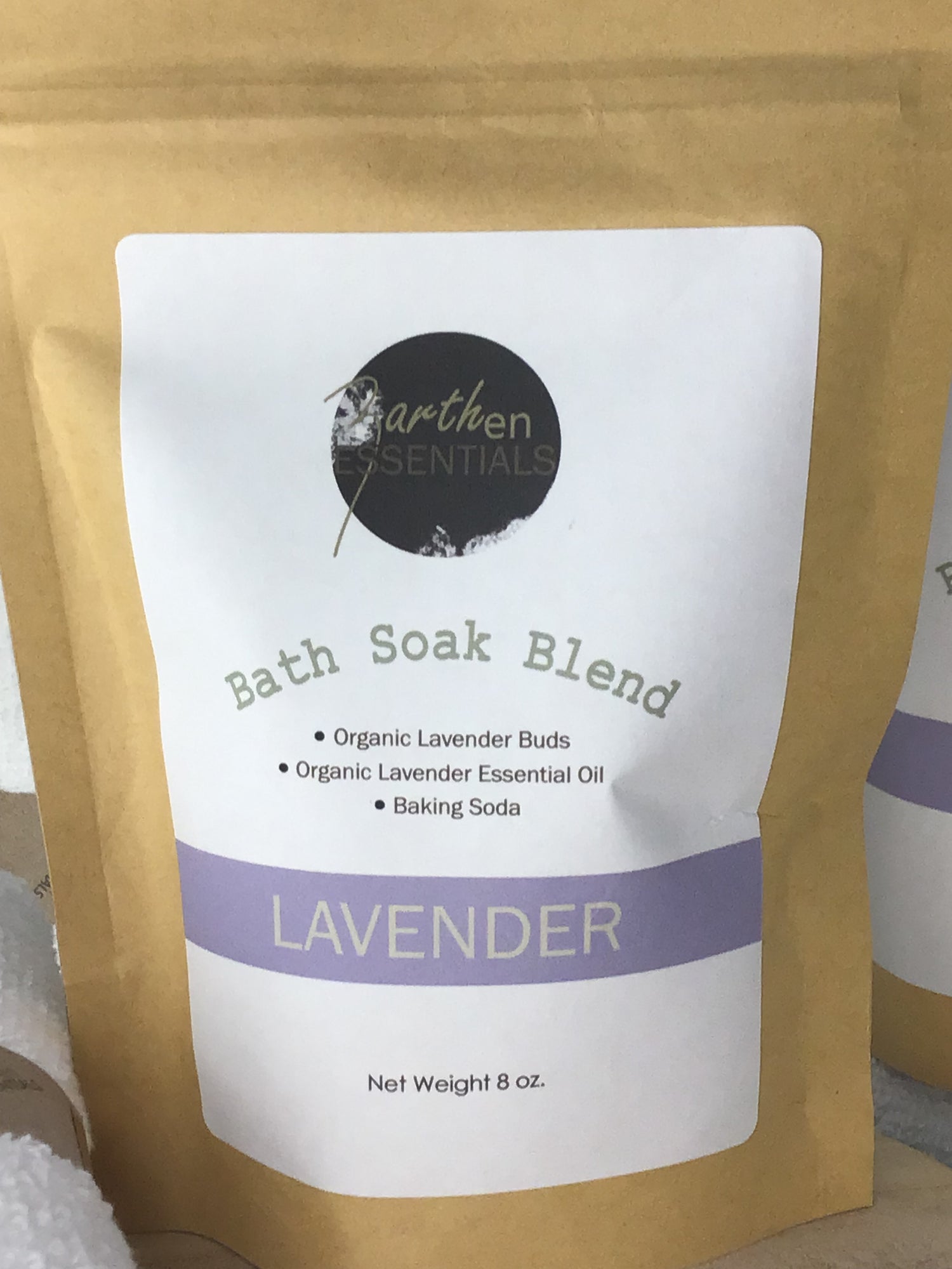 Organic Lavender, Relaxing Bath Soak Blend, 8oz.