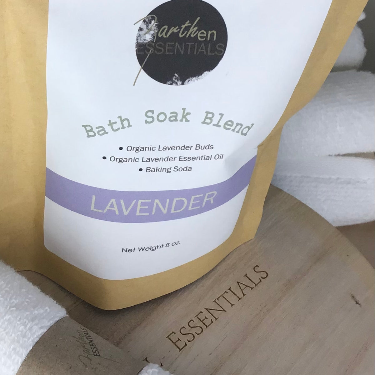 Organic Lavender, Relaxing Bath Soak Blend, 8oz.