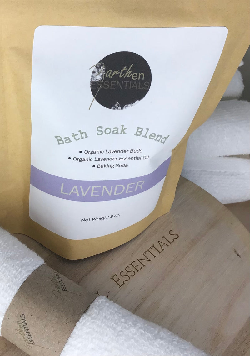 Organic Lavender, Relaxing Bath Soak Blend, 8oz.