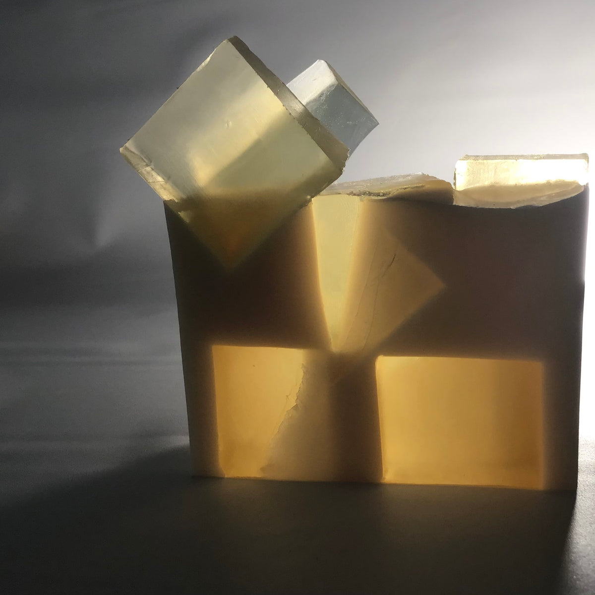 May Chang and Sandalwood, Dual-Scented Artisan Bar Soap, Surfactant-free, Single Bar