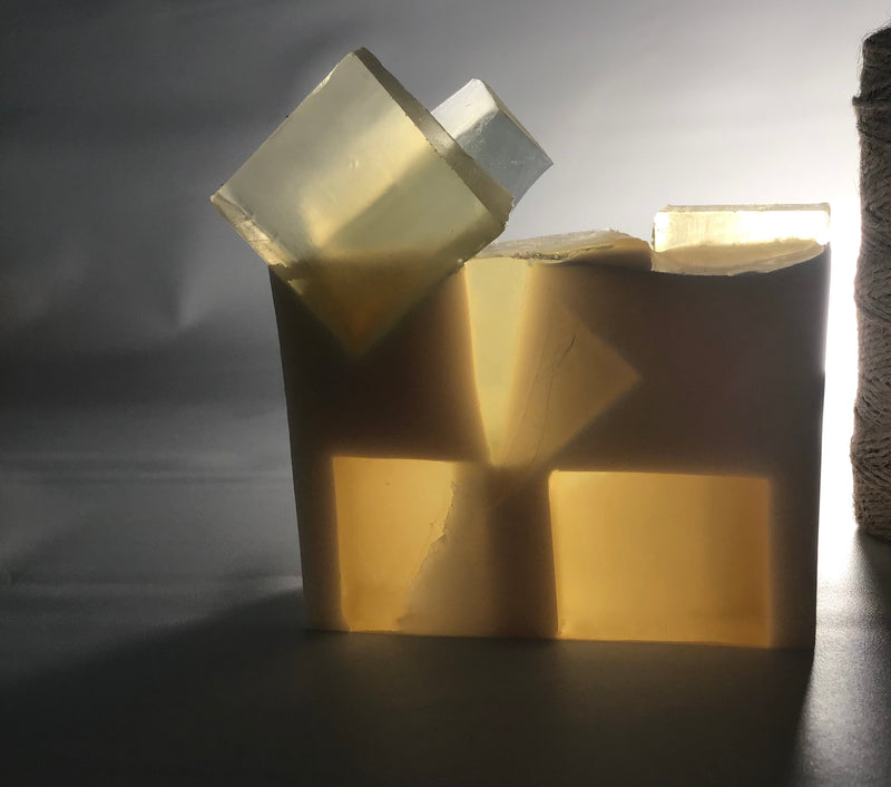 May Chang and Sandalwood, Dual-Scented Artisan Bar Soap, Surfactant-free, Single Bar
