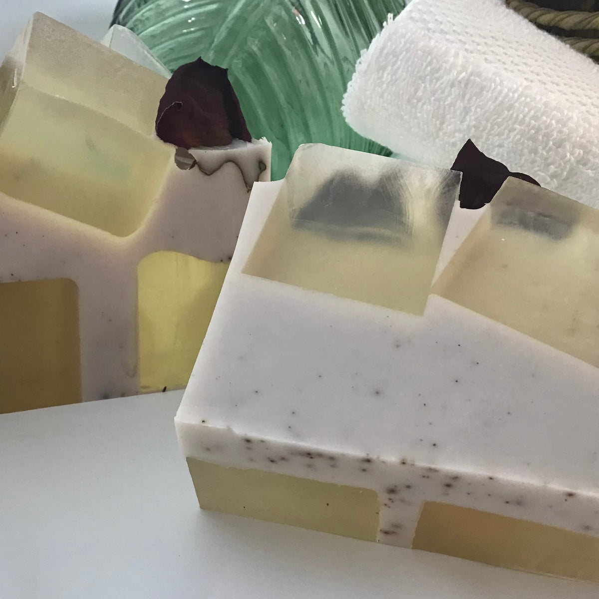 Rose and Sandalwood, Dual-Scented Artisan Bar Soap, Surfactant-free, Single Bar