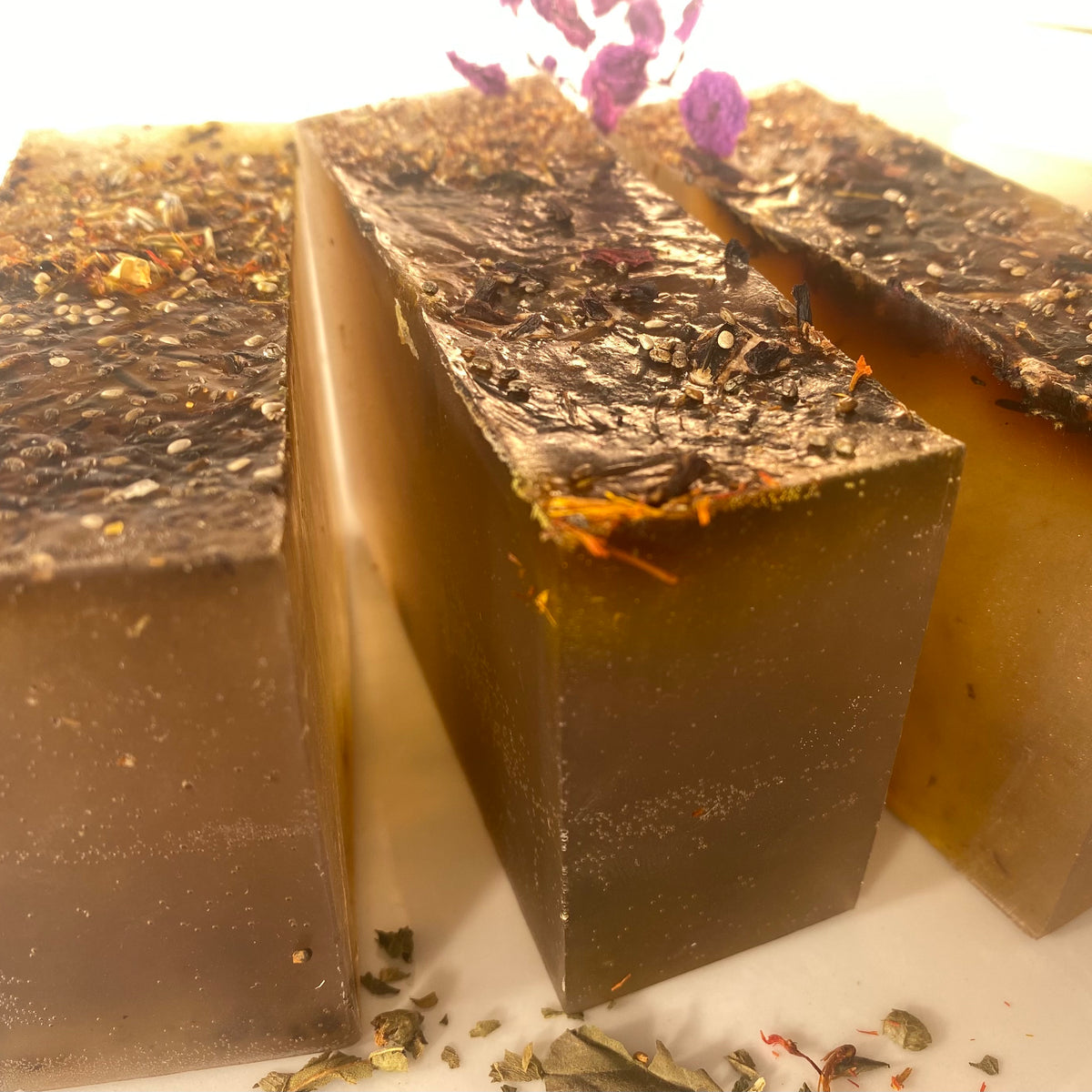 Herb-y Hancock, Artisan Bar Soap with Herbs Galore! Unscented, Surfactant-free, Single Bar