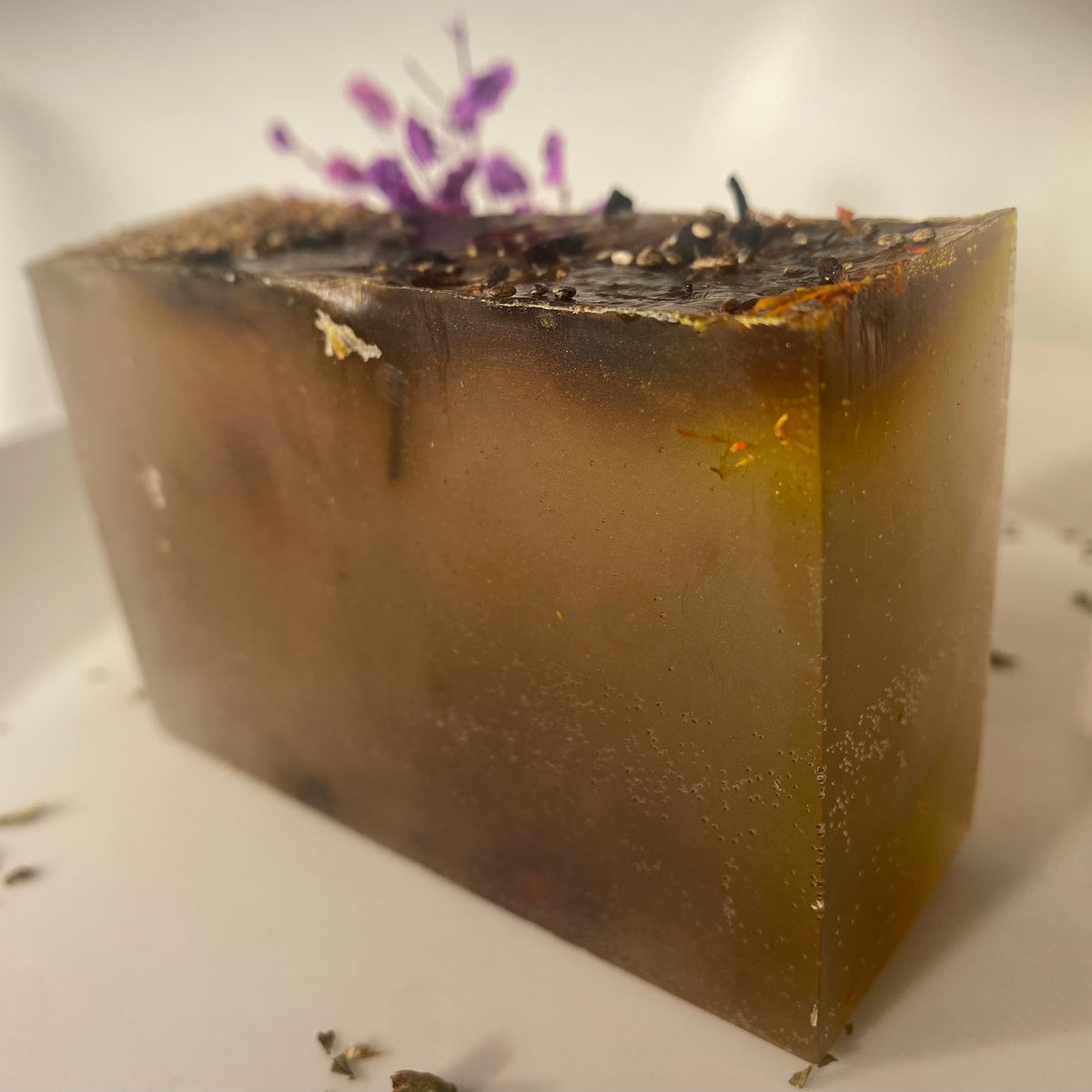 Herb-y Hancock, Artisan Bar Soap with Herbs Galore! Unscented, Surfactant-free, Single Bar